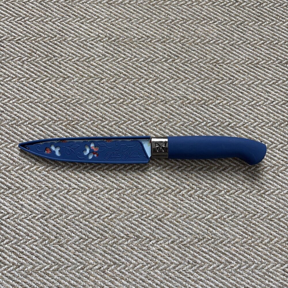 Pioneer Woman Classic Charm Knife and Sheath Pioneer Woman Floral Knife Blue